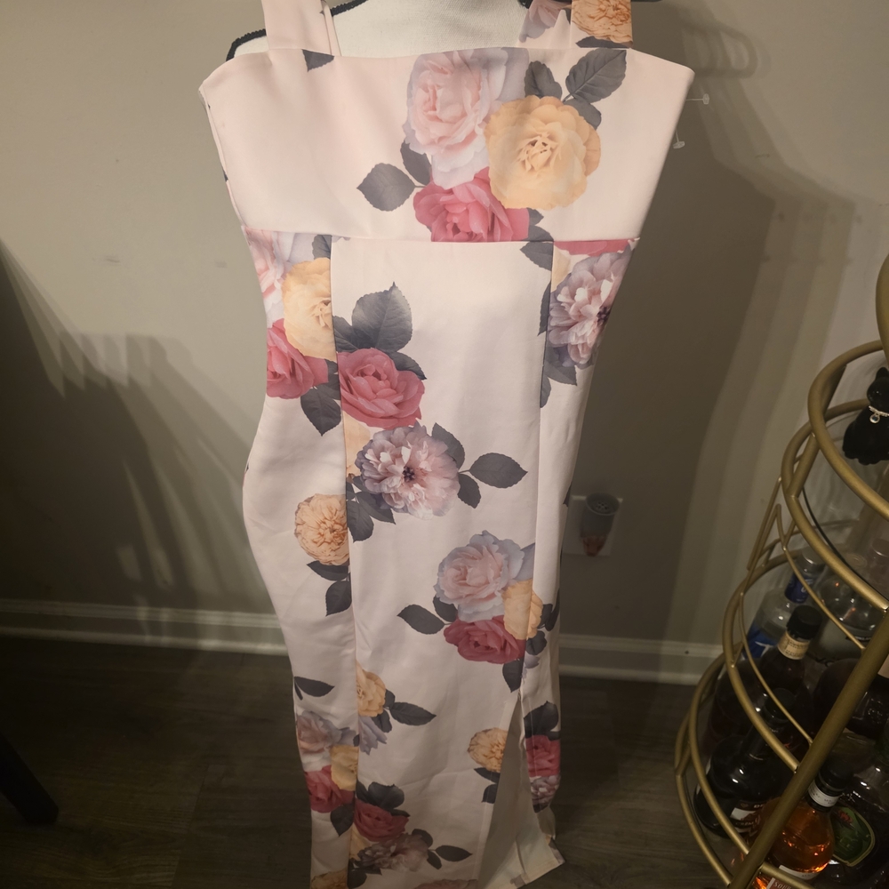 ASOS Pink Floral Maxi Dress